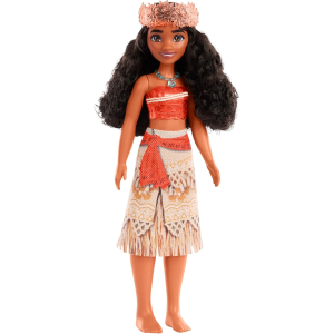 MATTEL HPG68 DISNEY PRINCESS VAIANA, bambola con capi e accessori scintillanti ispirati al film - 3 ANNI+