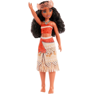 MATTEL HPG68 DISNEY PRINCESS VAIANA, bambola con capi e accessori scintillanti ispirati al film - 3 ANNI+