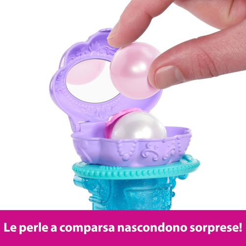 MATTEL JBF86 DISNEY PRINCESS ARIEL,e la Specchiera Magica, set bambola con coda da sirena rimovibile e specchiera - 3 ANNI+