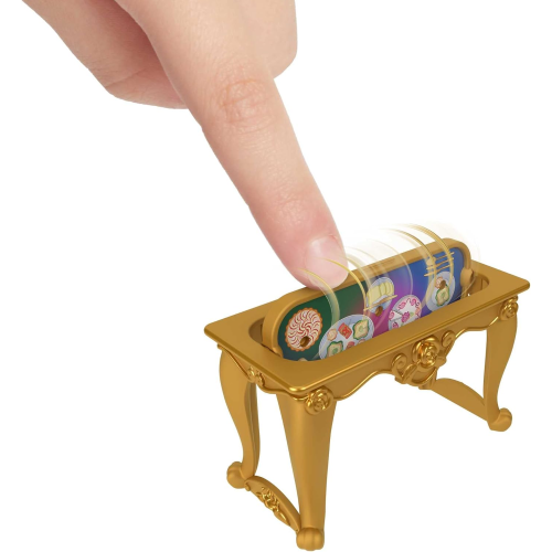 MATTEL JDP54 DISNEY PRINCESS- Il Castello di Belle, set componibile ispirato al film Disney con una mini bambola e 9 accessori - 3 ANNI+