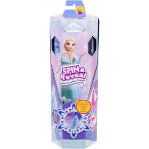 MATTEL JBG59 FROZEN ELSA SPIN & REVEAL, set con bambola e 11 sorprese da scoprire, 5 accessori e 5 adesivi - 3 ANNI+