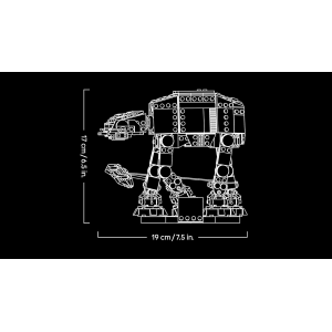 LEGO 75440 STAR WARS AT-AT - Kit Modellismo per Adulti da Esposizione con Snowspeeder - 18 ANNI+
