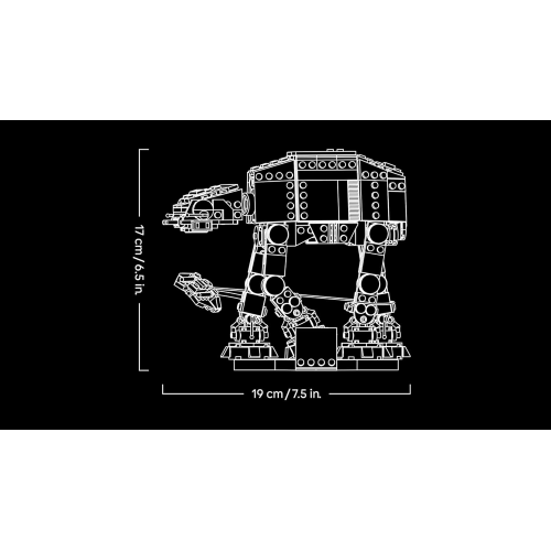 LEGO 75440 STAR WARS AT-AT - Kit Modellismo per Adulti da Esposizione con Snowspeeder - 18 ANNI+