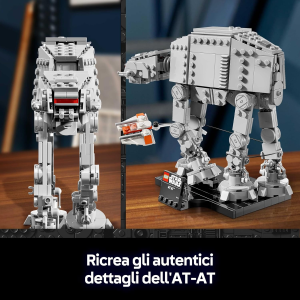LEGO 75440 STAR WARS AT-AT - Kit Modellismo per Adulti da Esposizione con Snowspeeder - 18 ANNI+