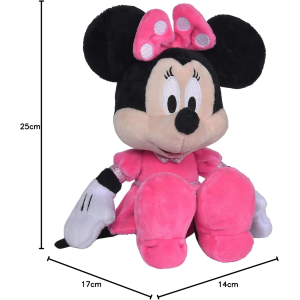 DISNEY MINNIE PINK ROSA PELUCHE 25 CM. - ORIGINALE DISNEY - LICENZA UFFICIALE - 6315870227 - 0 MESI+