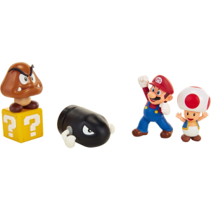 NINTENDO 64510 - Super Mario Bros - Diorama set Piana delle Ghiande. Include 4 personaggi e un accessorio.- 3 ANNI+
