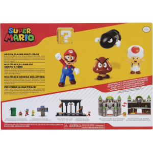 NINTENDO 64510 - Super Mario Bros - Diorama set Piana delle Ghiande. Include 4 personaggi e un accessorio.- 3 ANNI+