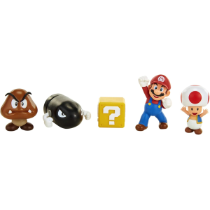 NINTENDO 64510 - Super Mario Bros - Diorama set Piana delle Ghiande. Include 4 personaggi e un accessorio.- 3 ANNI+
