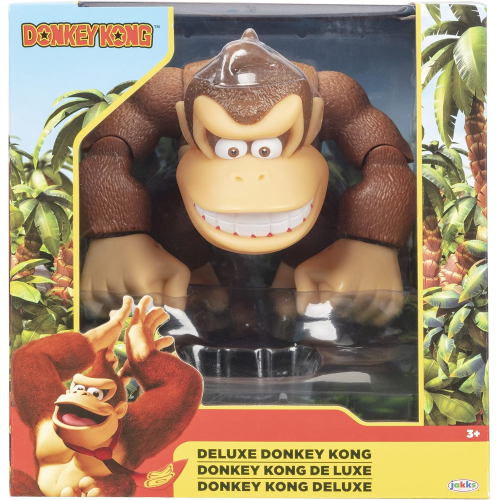 NINTENDO 76198 - Super Mario Bros - DONKEY KONG 15 CM..dotata di multipli punti di articolazioni  3 ANNI+