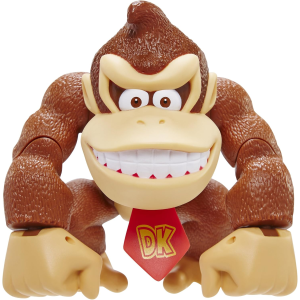 NINTENDO 76198 - Super Mario Bros - DONKEY KONG 15 CM..dotata di multipli punti di articolazioni  3 ANNI+