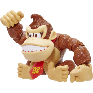 NINTENDO 76198 - Super Mario Bros - DONKEY KONG 15 CM..dotata di multipli punti di articolazioni  3 ANNI+