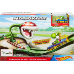 HOT WHEELS GFY47 MARIO KART -  Pista Piranha con Personaggio Yoshi in Macchinina - 5 ANNI+