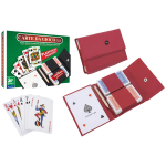 CARTE DA GIOCO - POKER - BRIDGE - RAMINO- BURRACO, Globo exte' carte da poker 2 mazzi con astuccio