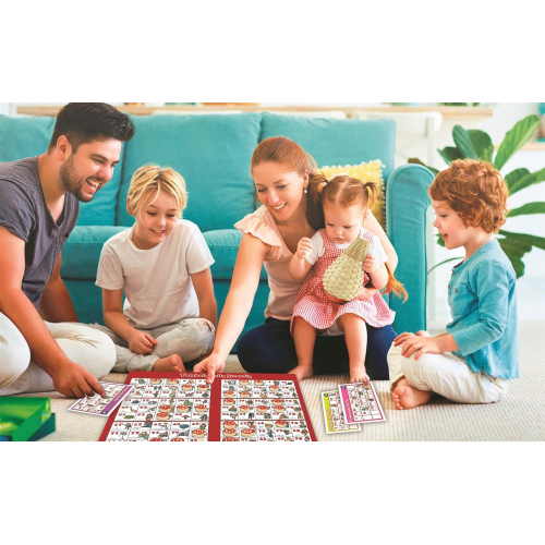 CLEMENTONI 81643  TOMBOLA SMORFIA 48 CARTELLE con Panariello, Numeri in Legno, Tutta la Famiglia, 2-10 Giocatori, Made in Italy