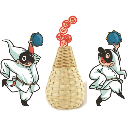 CLEMENTONI 81643  TOMBOLA SMORFIA 48 CARTELLE con Panariello, Numeri in Legno, Tutta la Famiglia, 2-10 Giocatori, Made in Italy