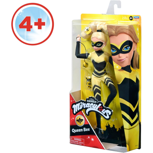 LADYBUG MIRACULOUS, PERSONAGGIO QUEEN BEE 26 CM. ACTION FIGURE - 4 ANNI+