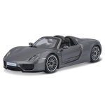 BURAGO PORSCHE 918 SPYDER SCALA 1/24 Auto in metallo, colore: grigio - 18-21076 - 3 ANNI+