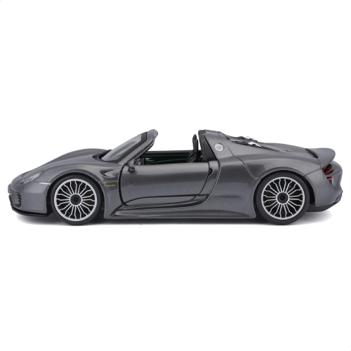 BURAGO PORSCHE 918 SPYDER SCALA 1/24 Auto in metallo, colore: grigio - 18-21076 - 3 ANNI+