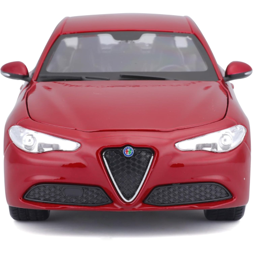 BURAGO ALFA ROMEO GIULIA SCALA 1/24 Auto in metallo, colore: ROSSO - 18-21080 - 3 ANNI+