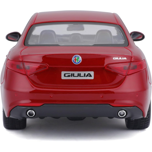 BURAGO ALFA ROMEO GIULIA SCALA 1/24 Auto in metallo, colore: ROSSO - 18-21080 - 3 ANNI+
