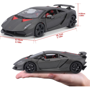 BURAGO LAMBORGHINI SESTO ELEMENTO Colore: grigio metallizzato SCALA 1/24 - 18-21061 - 3 ANNI+