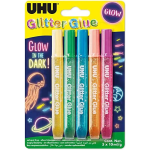 COLLA UHU FLUORESCENTE GLOW GLUE 5 CONF.X 10 ML.