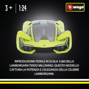 BURAGO LAMBORGHINI TERZO MILLENNIO SCALA 1/24 -18-21094 - 3 ANNI+