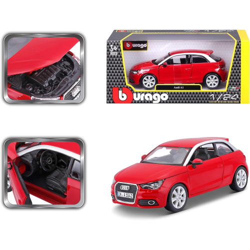 BURAGO AUDI A1 SCALA 1/24 -18-22127 - 3 ANNI+