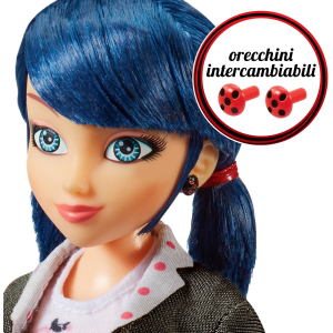 LADYBUG MIRACULOUS, PERSONAGGIO LADYBUG E MARINETTE 26 CM. ACTION FIGURE - 4 ANNI+