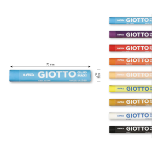 GIOTTO PASTELLI AD OLIO 24 PEZZI - F293800