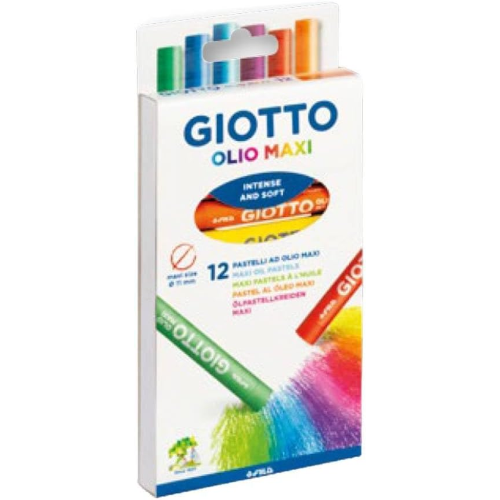 GIOTTO PASTELLI AD OLIO 12 PEZZI - F293400