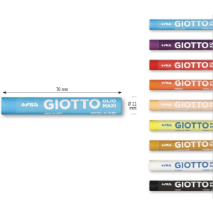 GIOTTO PASTELLI AD OLIO 12 PEZZI - F293400