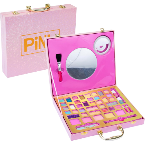 NICE PINK IT SELFIE RING CASE VALIGETTA, Set Trucchi con Specchio e Anello Luminoso per Selfie - 8 ANNI+