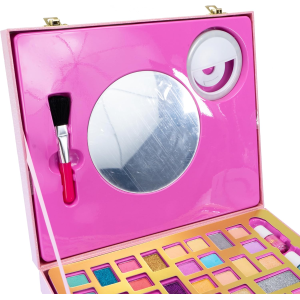 NICE PINK IT SELFIE RING CASE VALIGETTA, Set Trucchi con Specchio e Anello Luminoso per Selfie - 8 ANNI+