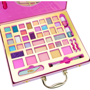 NICE PINK IT SELFIE RING CASE VALIGETTA, Set Trucchi con Specchio e Anello Luminoso per Selfie - 8 ANNI+