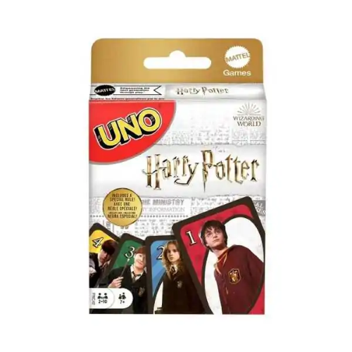 Mattel Games - UNO Harry Potter, l'iconico gioco di carte per tutta la famiglia con i personaggi del mondo di Harry Potter - 7 ANNI+