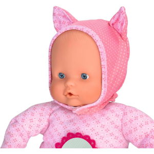 NENUCO SOFT 5 FUNZIONI, Rosa, Emette Suoni di Ciuccio e Succhiamento del Pollice come un Vero Bambino, Ride, Piange, Dice Mamma e Papà