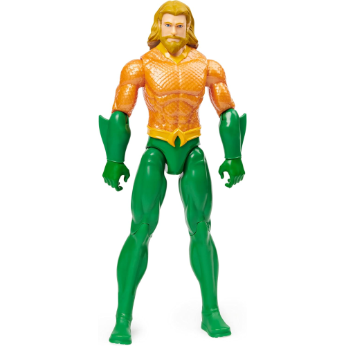 DC COMICS | AQUAMAN 30 CM.| Personaggio in scala 30 cm con decorazioni originali, mantello e 11 punti di articolazione 