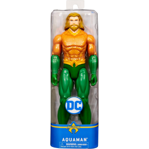 DC COMICS | AQUAMAN 30 CM.| Personaggio in scala 30 cm con decorazioni originali, mantello e 11 punti di articolazione 