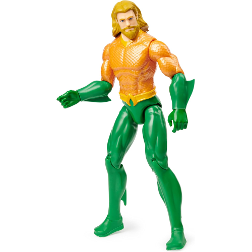 DC COMICS | AQUAMAN 30 CM.| Personaggio in scala 30 cm con decorazioni originali, mantello e 11 punti di articolazione 