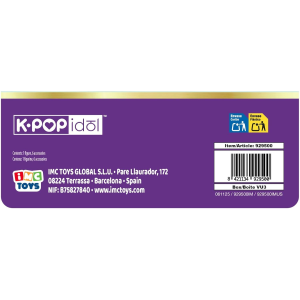 K-POP IDOL DEMON HUNTERS - Bambola Mina Bambole alla moda Stile K-Pop Starlight, capelli viola con codini. 3 accessori per creare outfit 