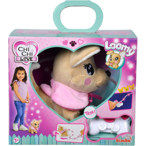 CHI CHI LOVE - LOOMY CANE CON GUINZAGLIO, luminoso, cammina, abbaia, scodinzola - 3 ANNI+