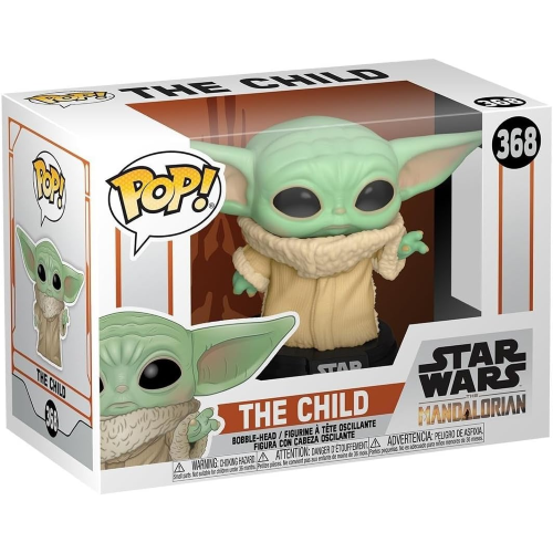 FUNKO POP Star Wars MANDALORIAN THE CHILD BABY YODA - 368 -  Figura in Vinile da Collezione - Idea Regalo - Merchandising Ufficiale -