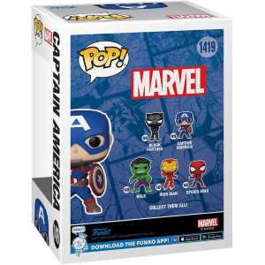 FUNKO POP MARVEL AVENGERS CAPITAIN AMERICA - 1419 -  Figura in Vinile da Collezione - Idea Regalo - Merchandising Ufficiale -
