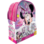 LISCIANI 92932 MINNIE 2 IN 1 CARD GAME, Zainetto Coloring e Drawing School, Zaino, Lavagnette, Pennarelli, Multicolore, 92932