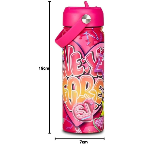 BORRACCIA SEVEN SJ GIRL LOVE YOU FOREVER - 500ML TERMICA IN ACCIAIO INOX 304 