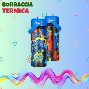 BORRACCIA SEVEN SJ BOYS GAMES PLAY - 500ML TERMICA IN ACCIAIO INOX 304 