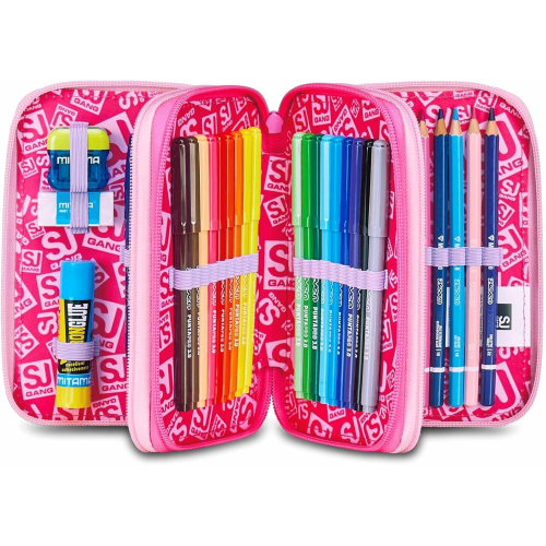 SEVEN 30C202525 ASTUCCIO SEVEN SJ GIRL UNICORNO LED TRIPLO ZIP