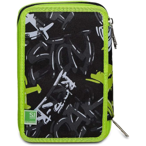 SEVEN 30C202330 ASTUCCIO SEVEN TRIPLO ZIP,STYLE JAM GANG  Portapenne Triplo Scomparto Completo Di Penne, Matite, Colori