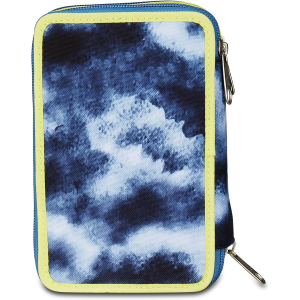 SEVEN 300102537 ASTUCCIO SEVEN GRIGIO TRIPLO ZIP, Portapenne Triplo Scomparto Completo Di Penne, Matite, Colori, Accessori